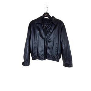 Men's leather jacket  size 2X black